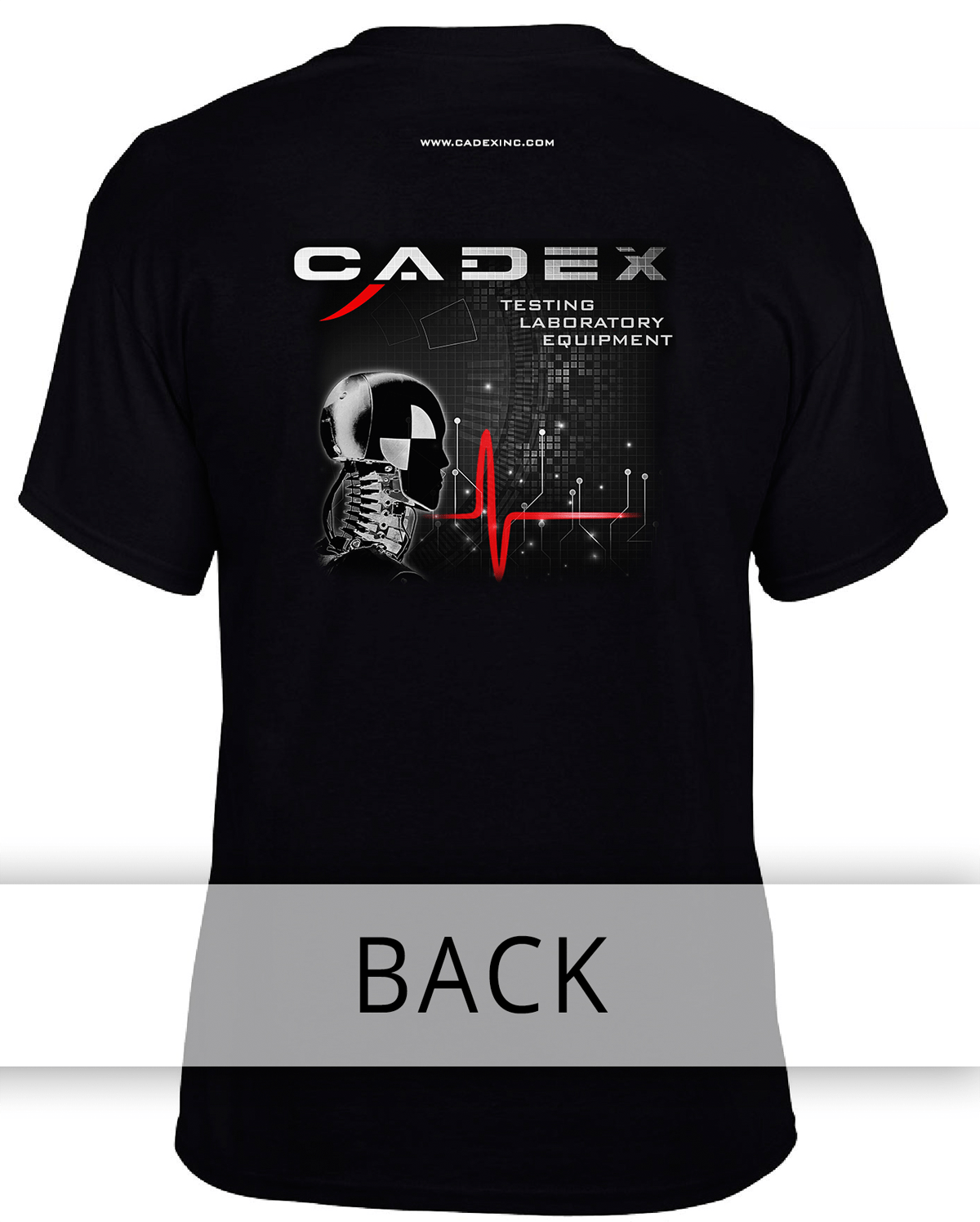 “CADEX TESTING” MEN’S T-SHIRT BLACK