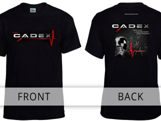 “CADEX TESTING” MEN’S T-SHIRT BLACK