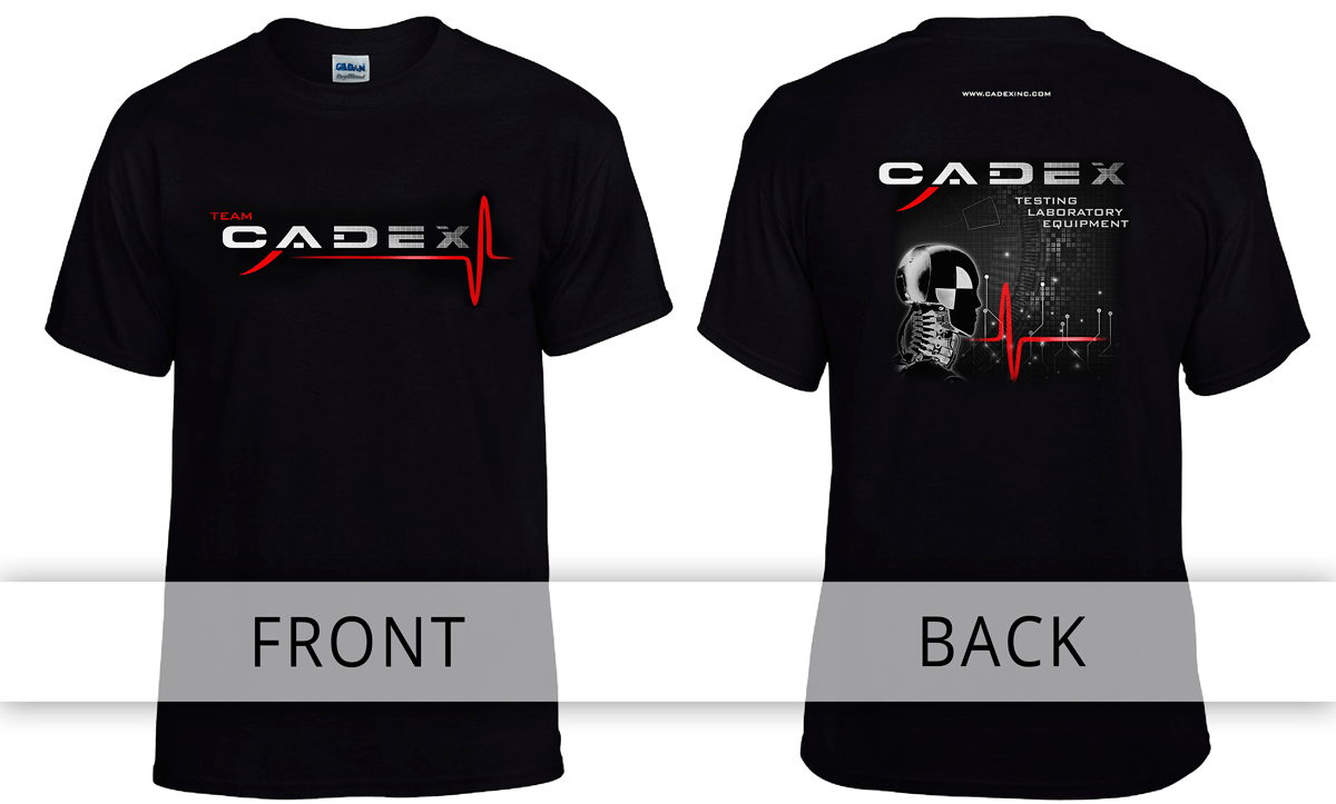 “CADEX TESTING” MEN’S T-SHIRT BLACK